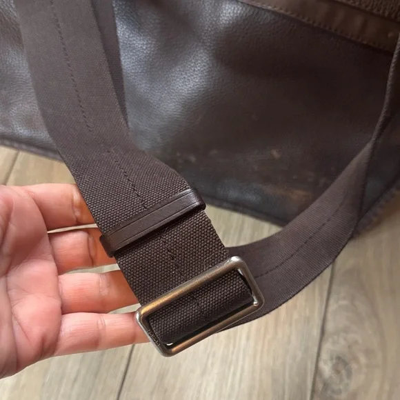 Coach Dark Brown Leather Messenger Bag - Picture 4 of 13